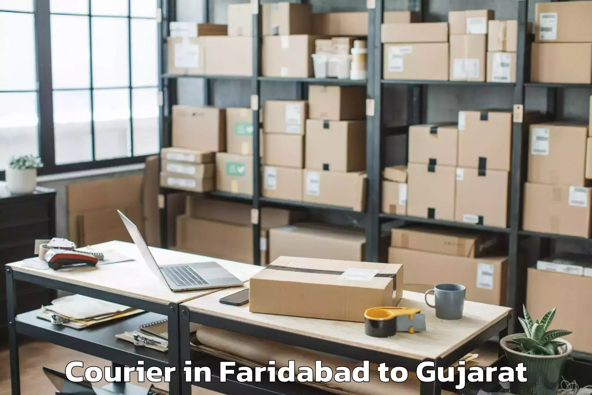 Book Faridabad to Anjar Courier Online